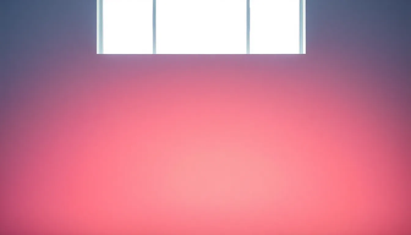 This image features a captivating gradient backdrop transitioning from deep indigo at the top to warm blush at the bottom, creating a serene atmosphere. The soft overcast daylight diffuses gently, enhancing the smoothness of the gradient. The centered composition draws the viewer’s eye to the gradient’s tranquil tones, while the finely textured canvas surface adds depth and interest to the visual narrative.