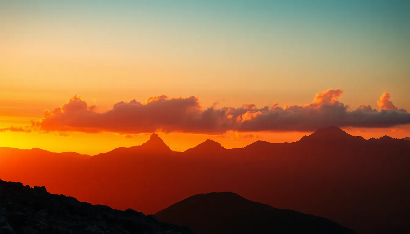 Vibrant Beach Sunset Gradient This breathtaking beach scene captures a vibrant gradient of blue and purple hues swirling elegantly against the backdrop of a sandy shore at sunset. Warm golden light enhances the dynamic colors, creating a striking contrast with the cool tones of the gradient. The depth of field isolates the vibrant hues while the texture of the sand gently fades into a soft bokeh, adding a dreamlike quality. The composition draws the viewer’s attention upward, evoking a sense of wonder.