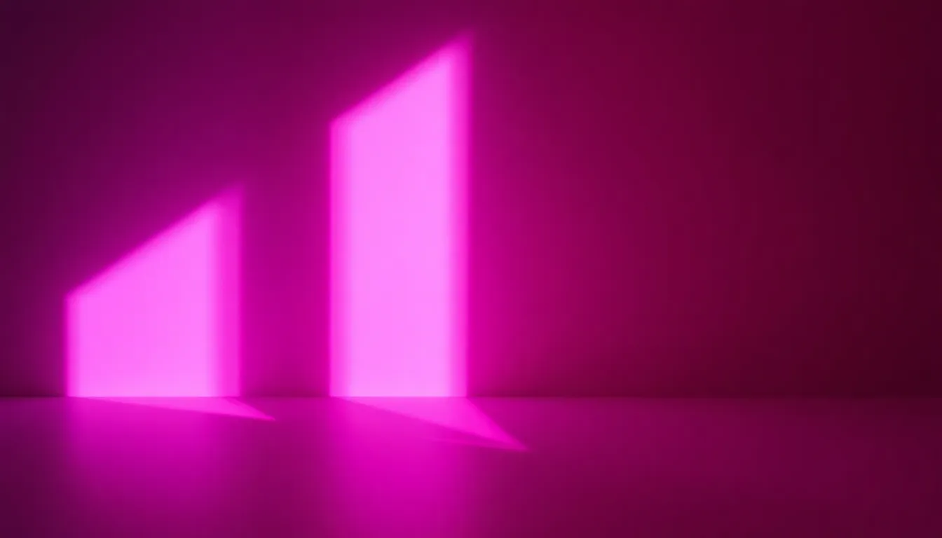 Bold Violet to Magenta Gradient This captivating image showcases a striking gradient that flows from dark violet to brilliant magenta. The dramatic studio lighting creates depth and texture, while the balanced composition enhances its visual appeal. The smooth surface adds an enticing tactile quality, making it perfect for modern art displays.