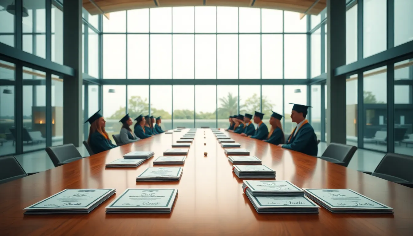 Graduates at a Celebration Table
