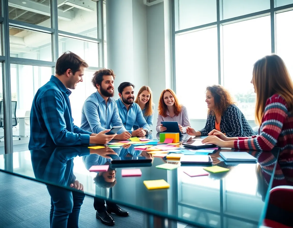 Dynamic Team Brainstorming in Modern Office