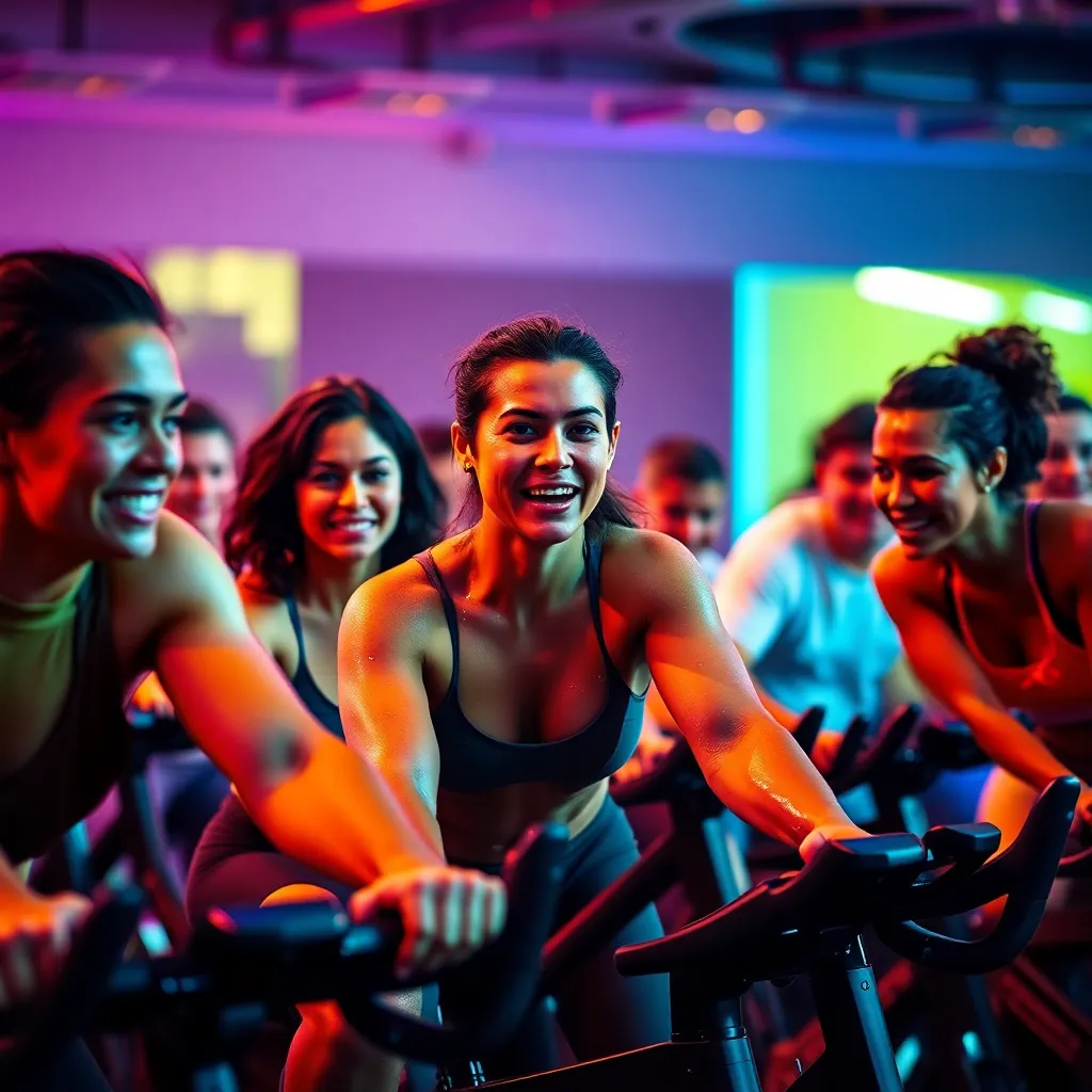 High-Energy Spin Class Workout