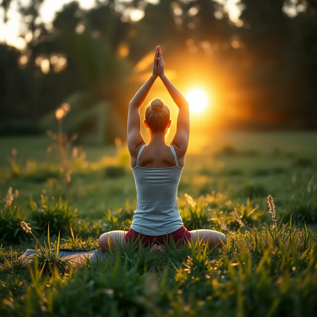 Outdoor Yoga Session at Sunrise