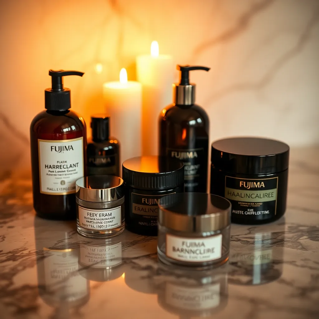 Luxury Haircare Product Arrangement