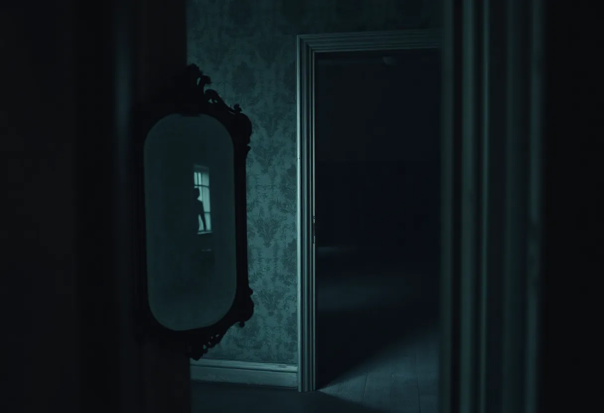Haunted House Interior with Antique Mirror