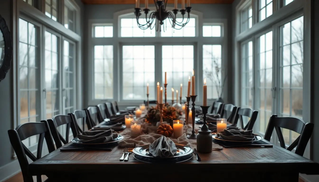 This captivating image showcases a bubbling cauldron filled with an eerie glowing liquid, set against an atmospheric backdrop of a witch's workshop. Brightly colored potion ingredients, including herbs and crystals, are artfully arranged around the cauldron, while the overcast daylight diffuses softly through the windows. The vibrant color palette emphasizes the mystical allure of Halloween, inviting viewers into a world of magic and enchantment.