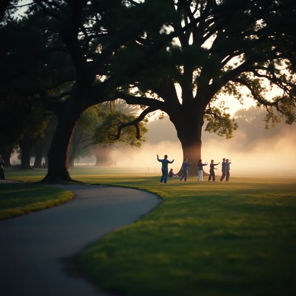 Morning Tai Chi in the Park