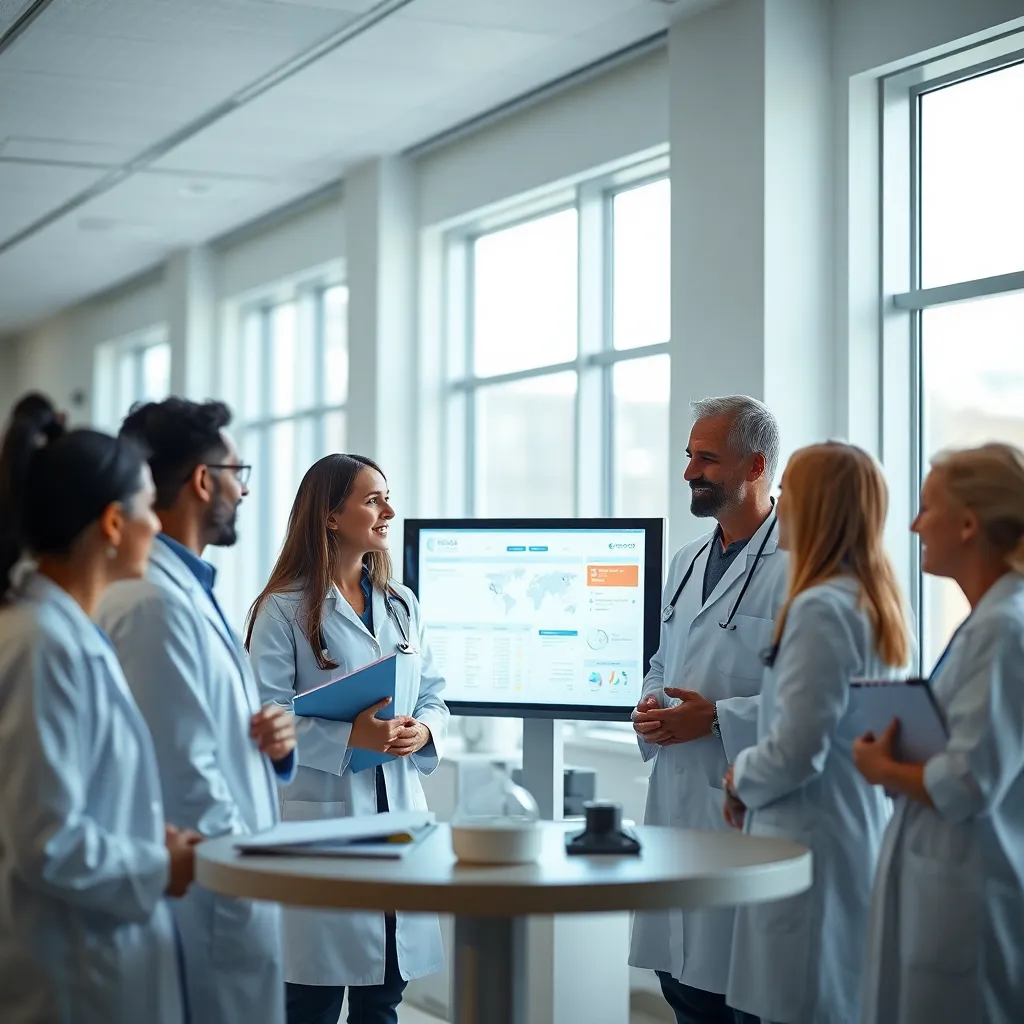 Diverse Medical Team in Modern Healthcare Setting