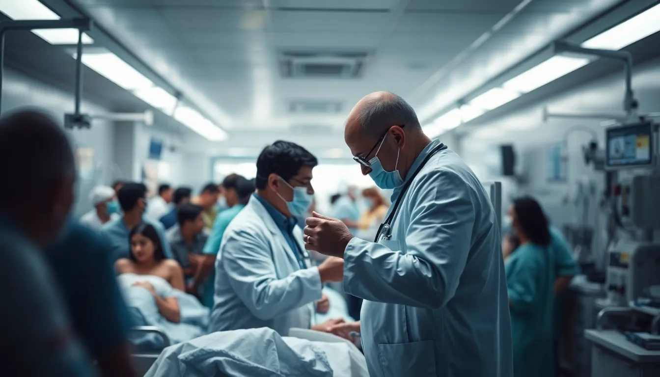 Busy Emergency Room Scene