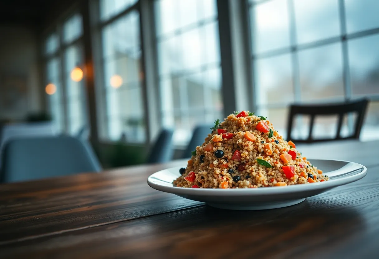 Artfully Plated Quinoa Salad