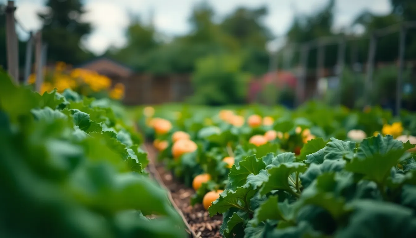 Freshly Harvested Vegetables in a Garden
