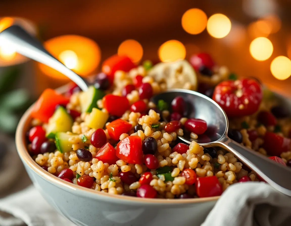 Close-up of Vibrant Quinoa Bowl