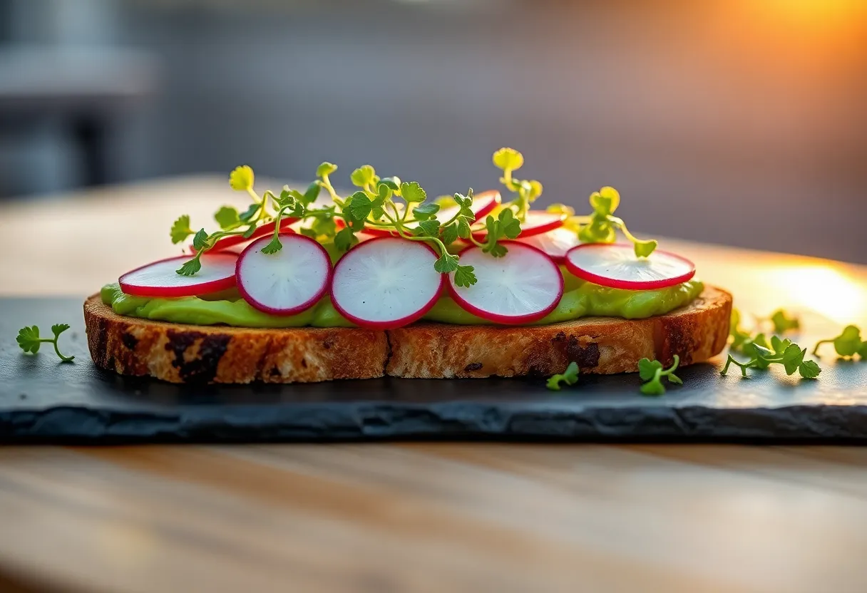Artfully Plated Avocado Toast