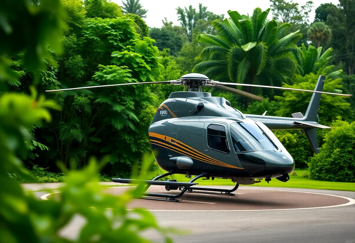 Close-Up of Helicopter Pilot in Cockpit