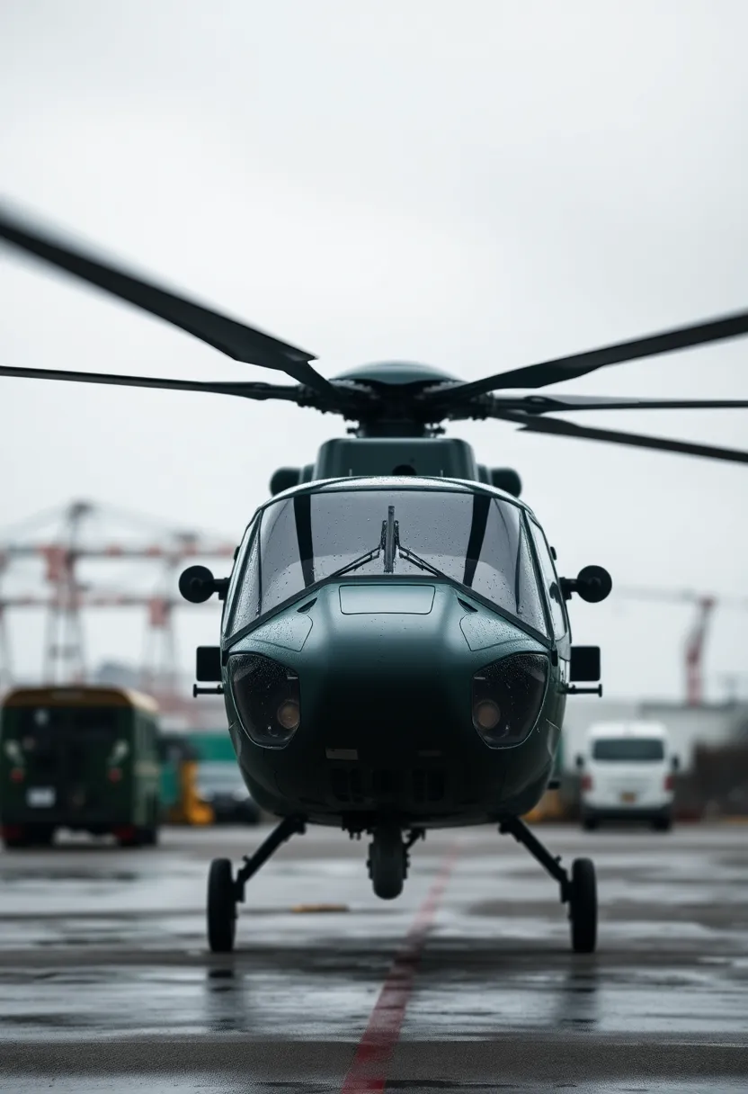 Helicopter on a Cloudy Day