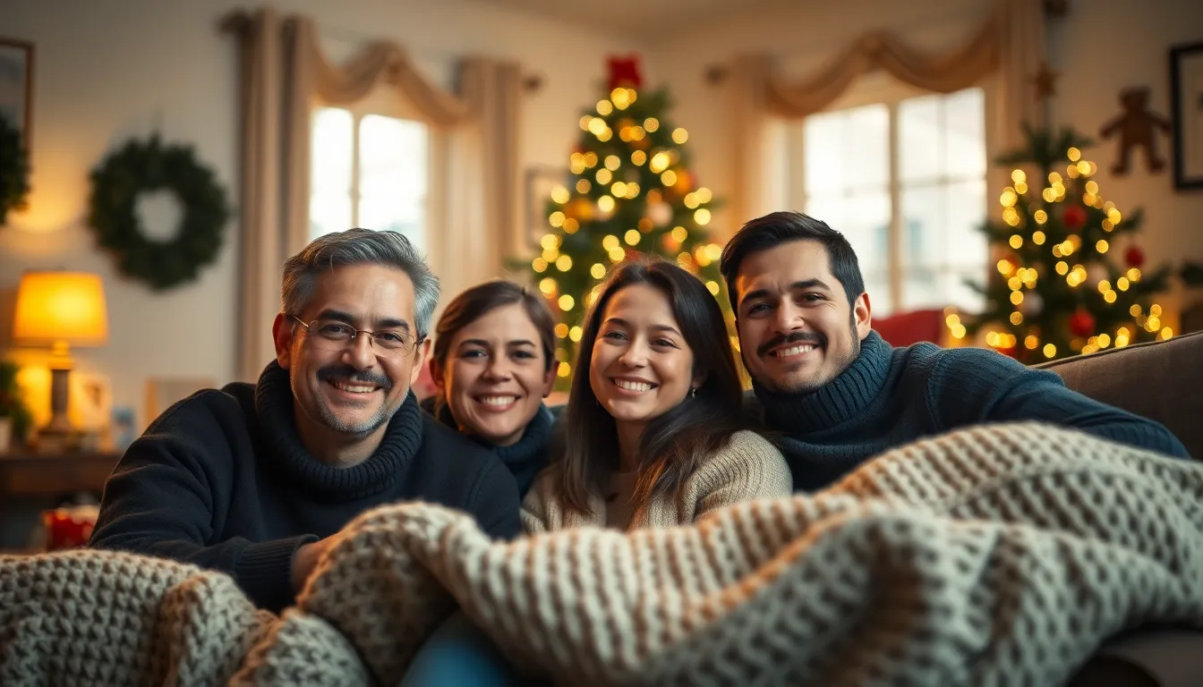 Joyful Family Christmas Gathering