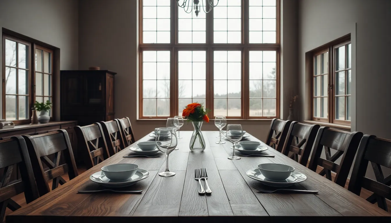 Rustic Dining Table Set for Dinner