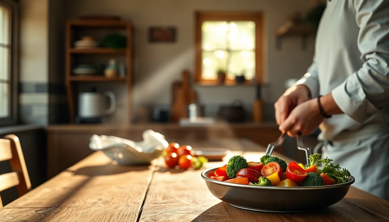 Vibrant Vegetable Stir-Fry Preparation