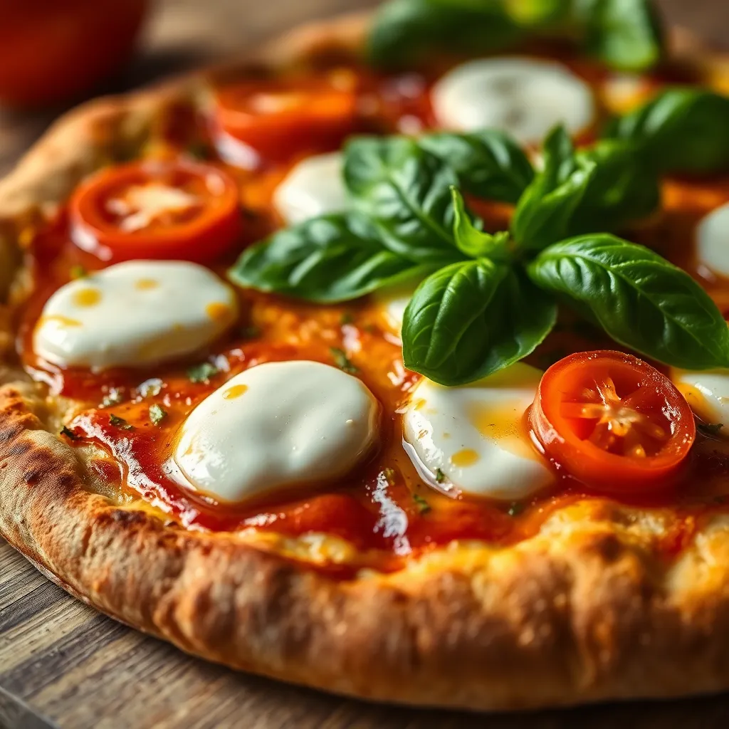 Fresh Homemade Pizza Close-Up