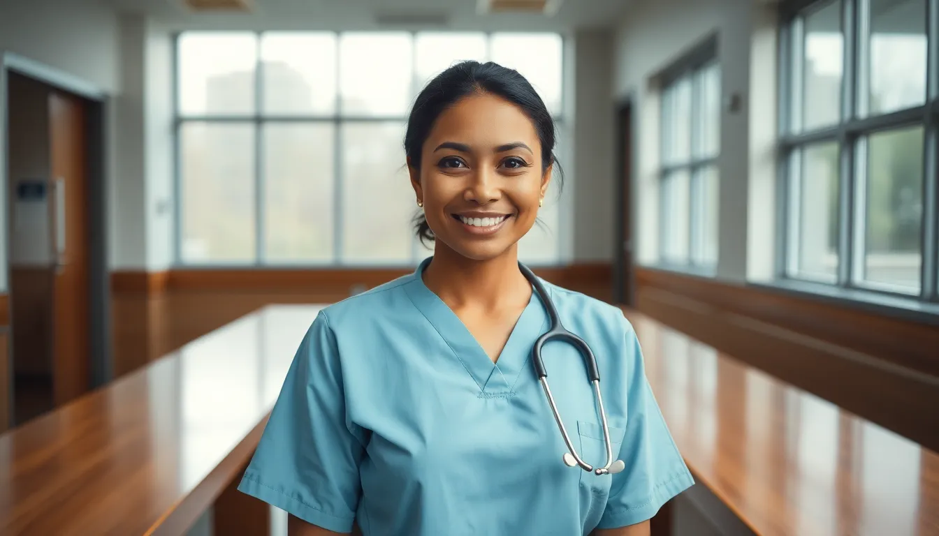 Nurse at Hospital Nursing Station