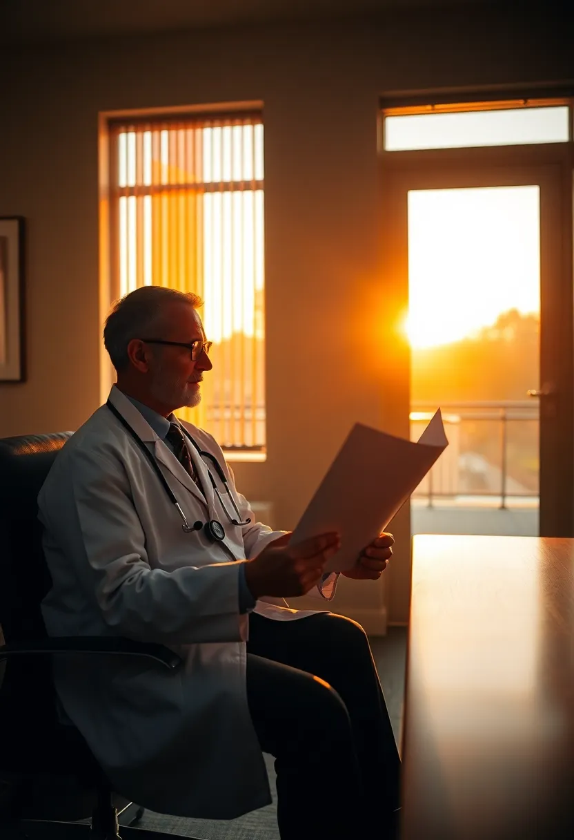Bright Hospital Room with Scenic View