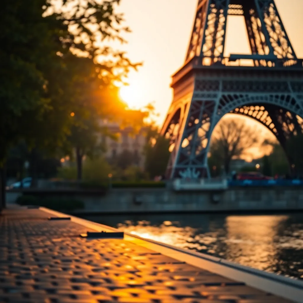 Eiffel Tower at Sunset