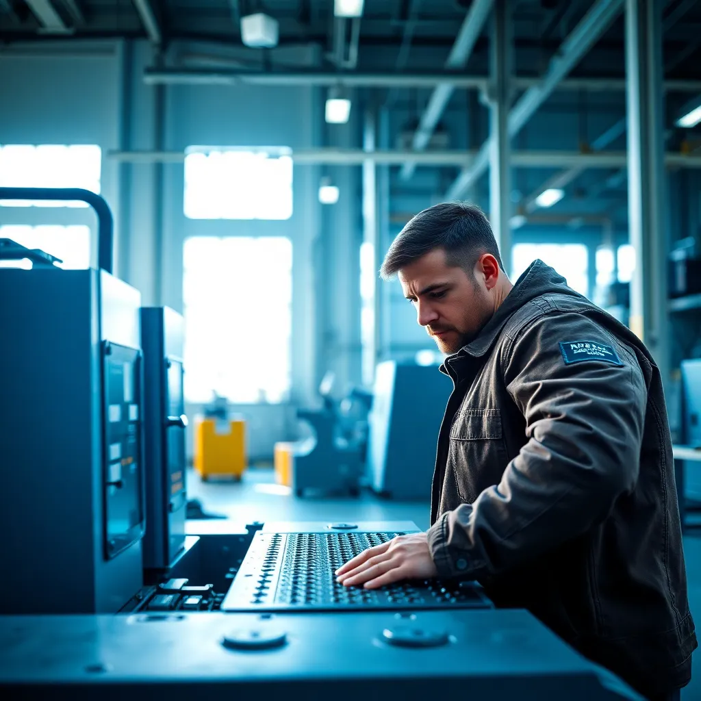 CNC Machine Operation in Bright Factory