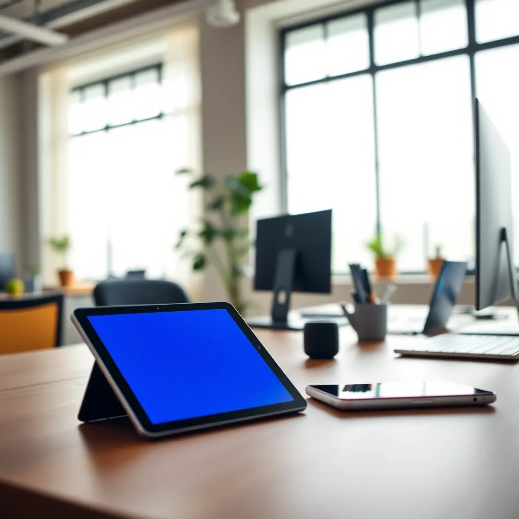 Modern Workspace with Innovative Technology