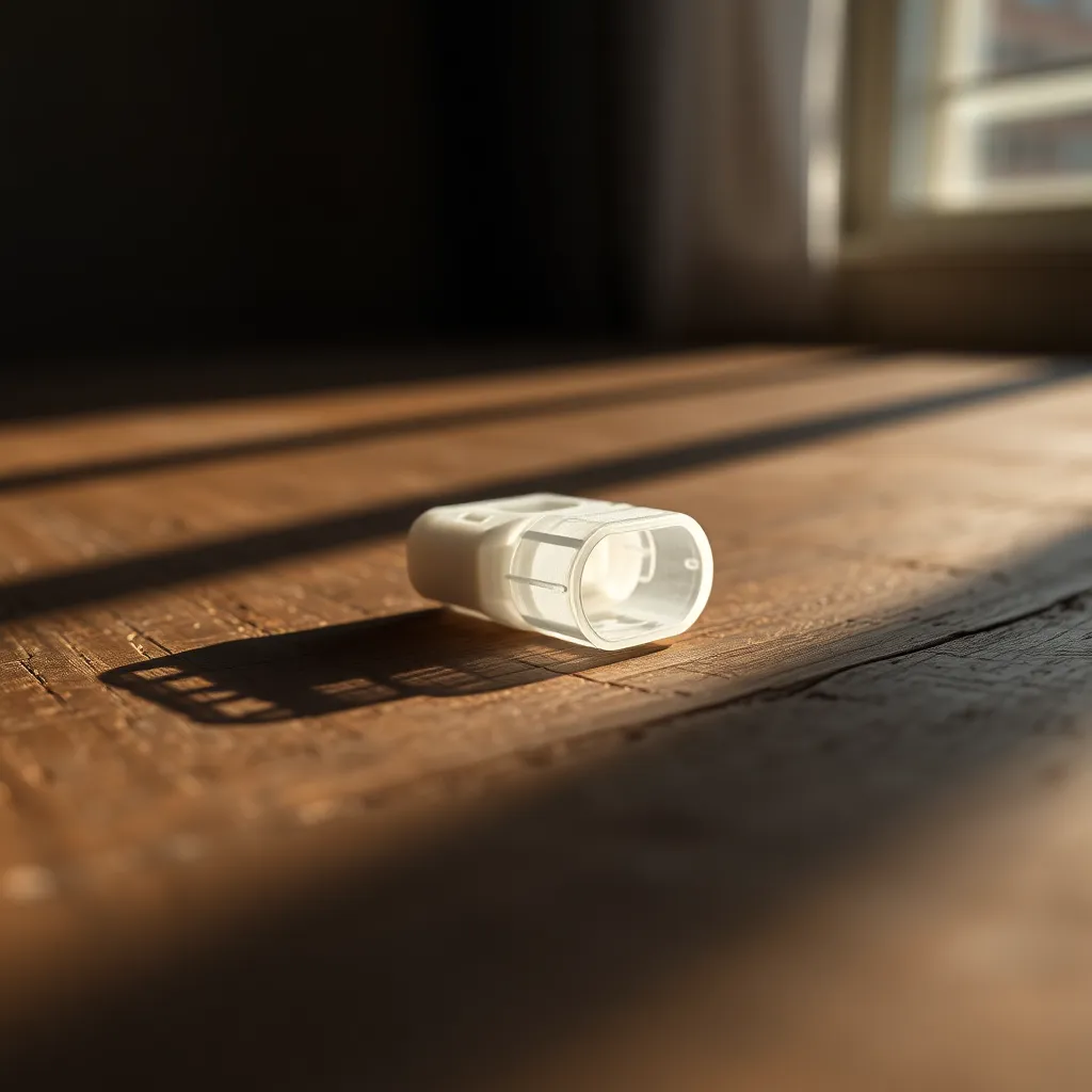 3D-Printed Medical Device on Wooden Surface