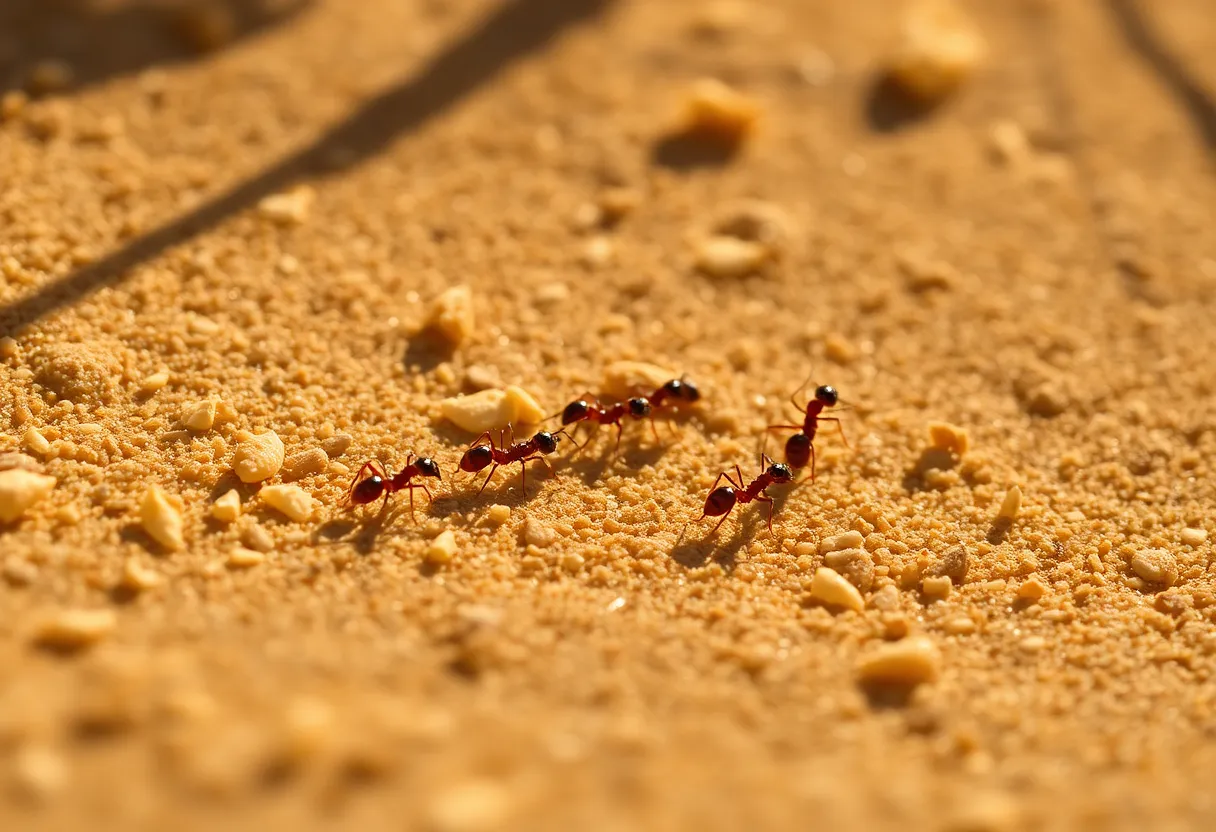 Ant Trail in Sandy Terrain