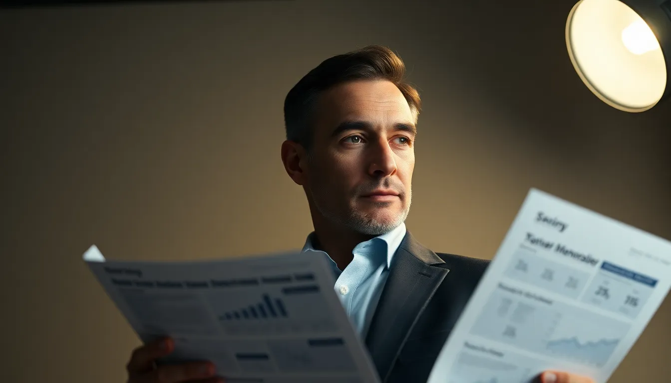 Investor Analyzing Financial Reports