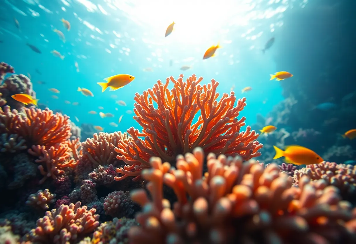 Vibrant Coral Reef Underwater Scene