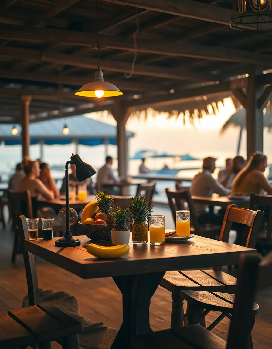 Cozy Beachside Café on Vibrant Island