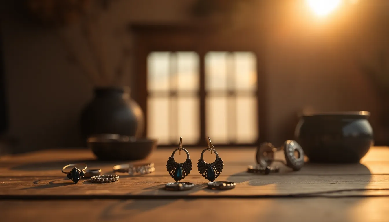 A vibrant gemstone bracelet rests on a rugged natural stone, illuminated by the soft, warm light of the golden hour. The saturated colors of the gemstones contrast beautifully against the earthy tones of the stone, creating a captivating focal point. The sharp details and dynamic composition invite viewers to appreciate the craftsmanship and vivid colors of the bracelet as the leads lines direct attention toward the subject.