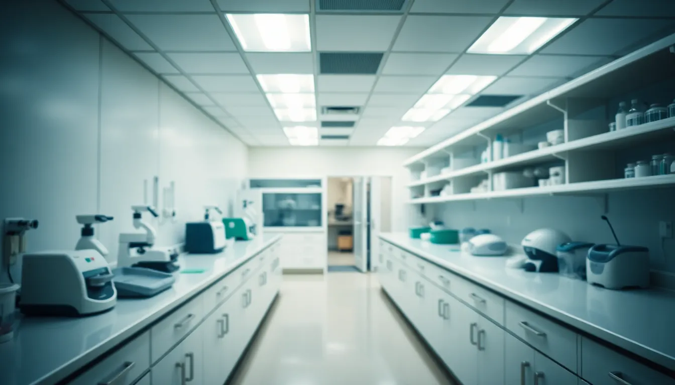 Sterile Laboratory Environment with Equipment
