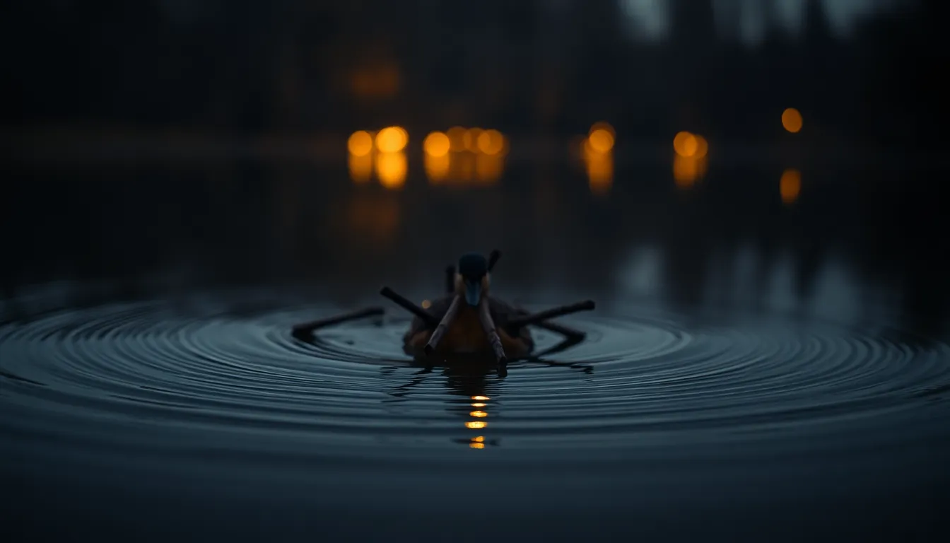 Reflections Under Firelight