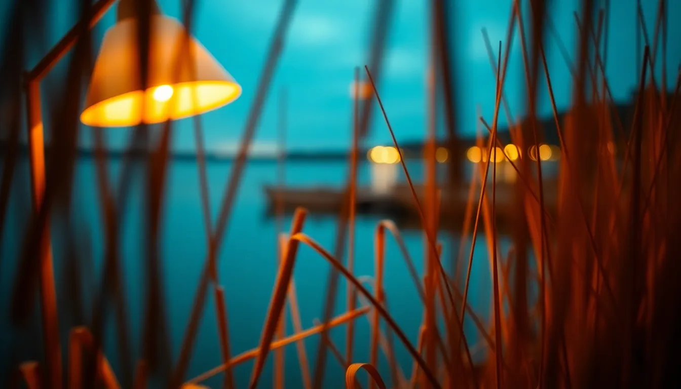 Evening Light on Lake Reeds