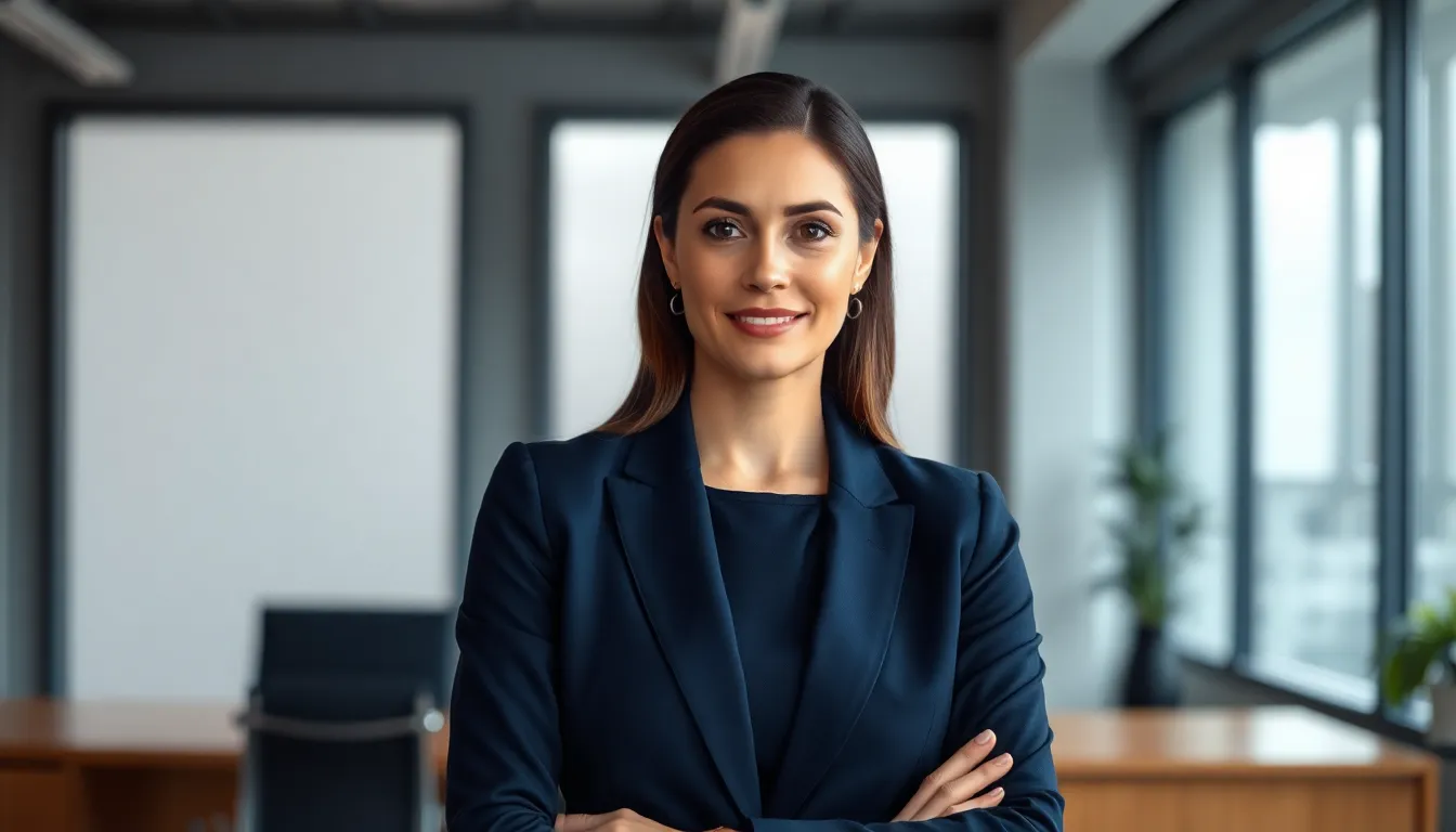 A dynamic scene showcasing a diverse group of five business leaders engaged in conversation during a meeting. The warm golden hour light pours into a modern conference room, illuminating their focused expressions and professional attire. The polished wooden table reflects their commitment to collaboration, while soft bokeh in the background keeps the focus on the leaders. This image captures the essence of teamwork, leadership, and inclusivity in today's business landscape.