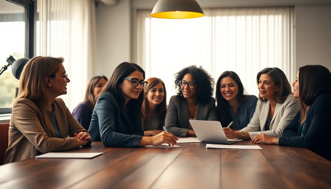 Diverse Women Collaborating in Business Meeting