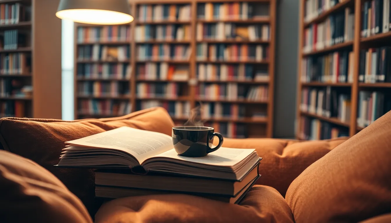 Intimate Reading Corner with Coffee