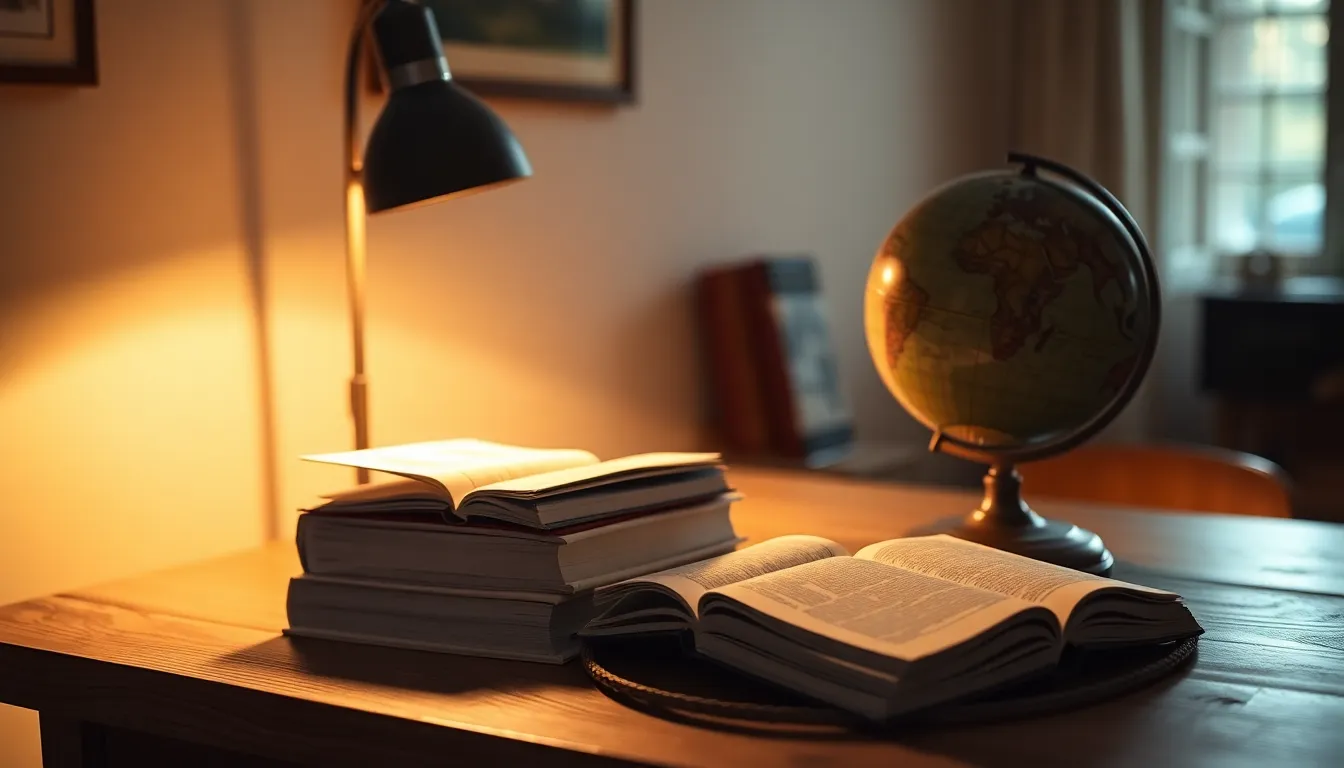 Elderly Librarian Organizing Books