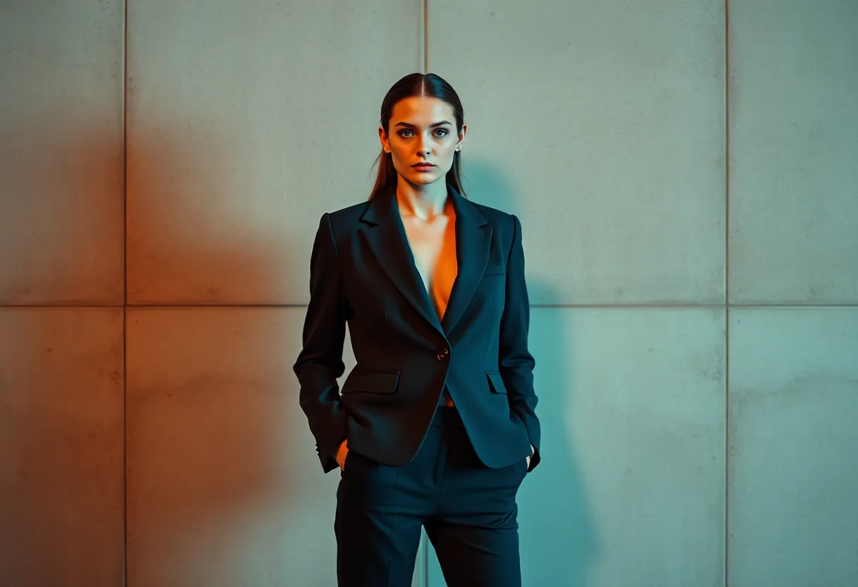 Confident Model in Chic Blazer