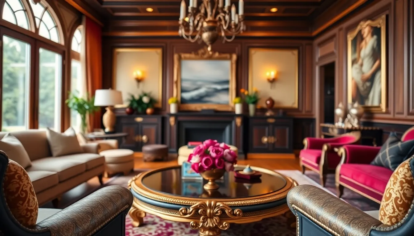 Elegant Living Room Styled for Luxury Listing