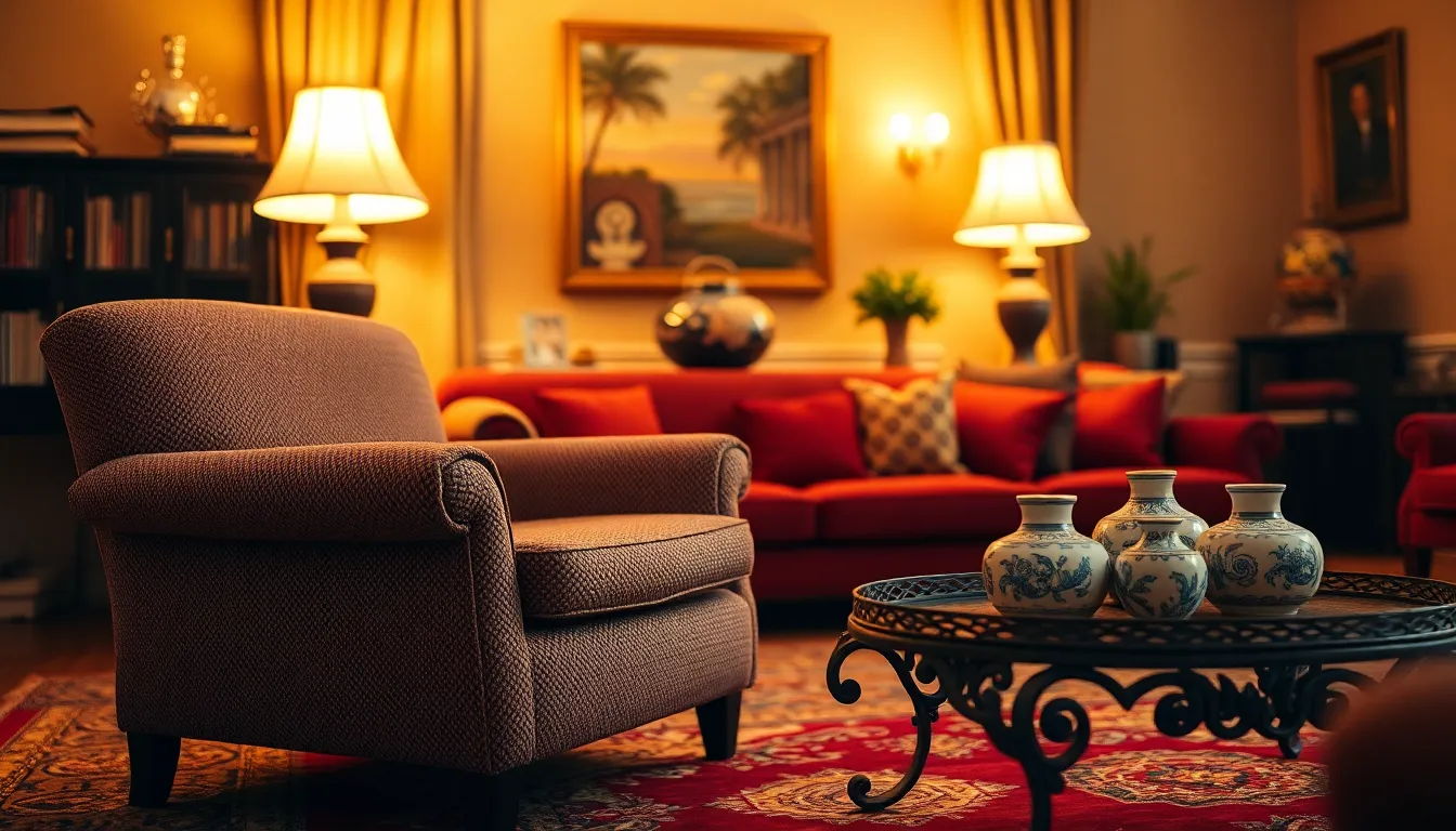 Inviting Vintage Living Room Atmosphere