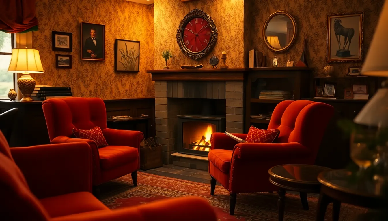 Cozy Vintage Living Room with Retro Charm