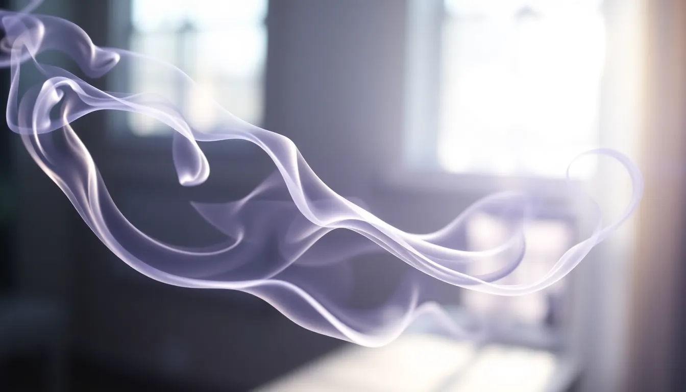 Ethereal Smoke Loops in Soft Pastels