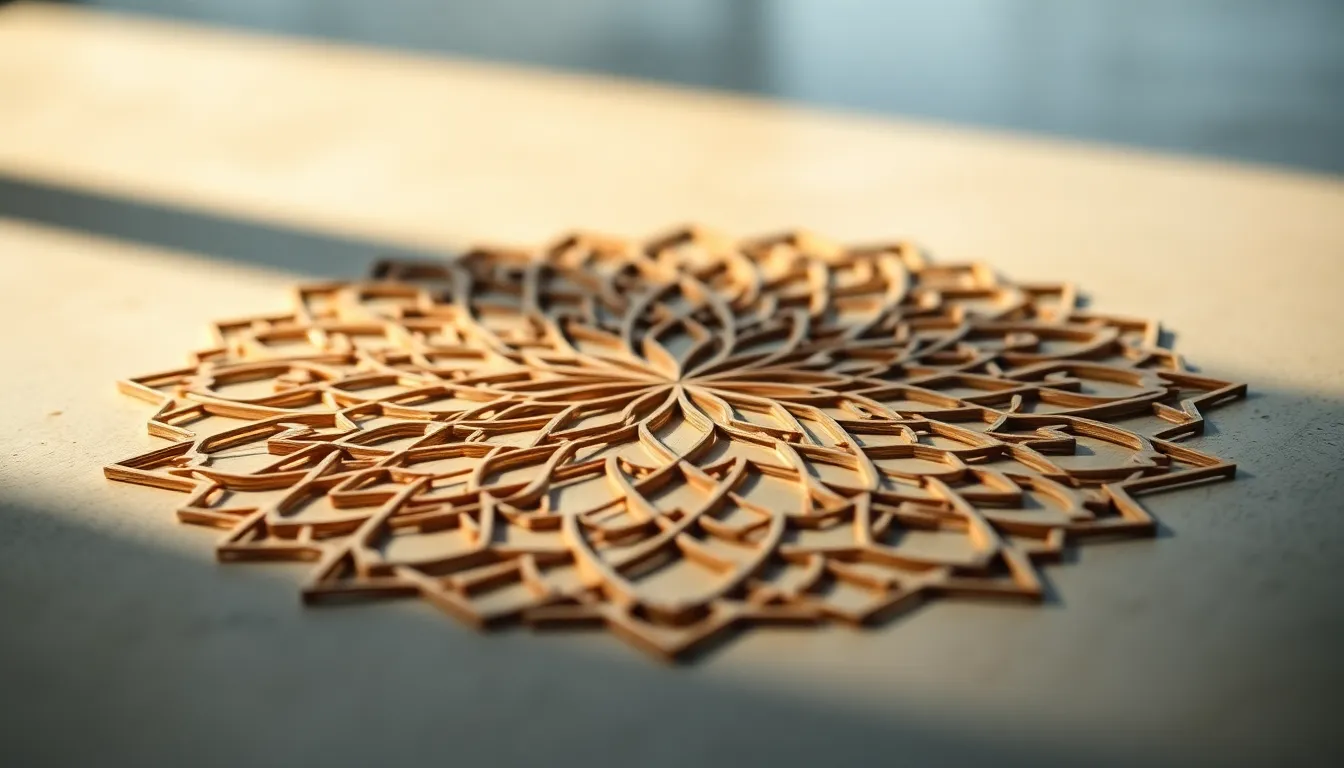 Intricate Geometric Patterns in Earth Tones