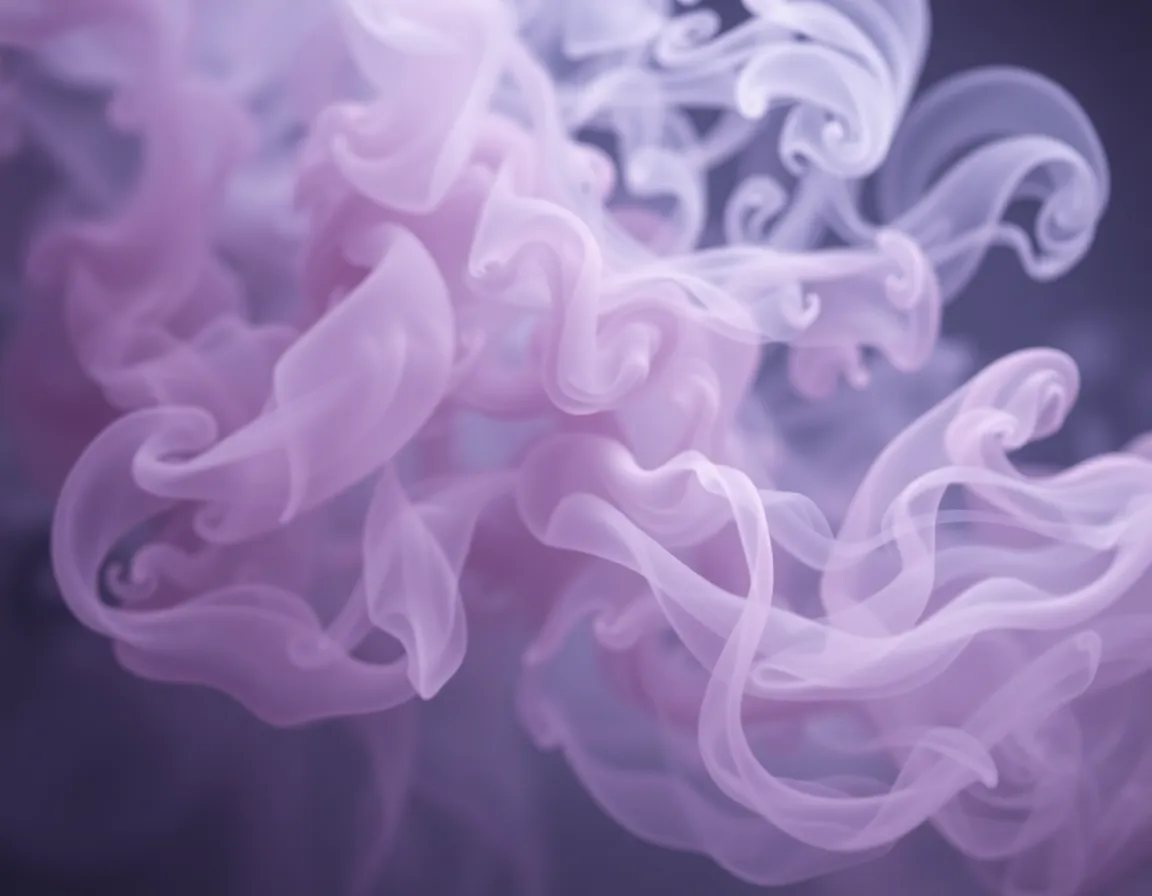 Ethereal Lavender Smoke Abstract