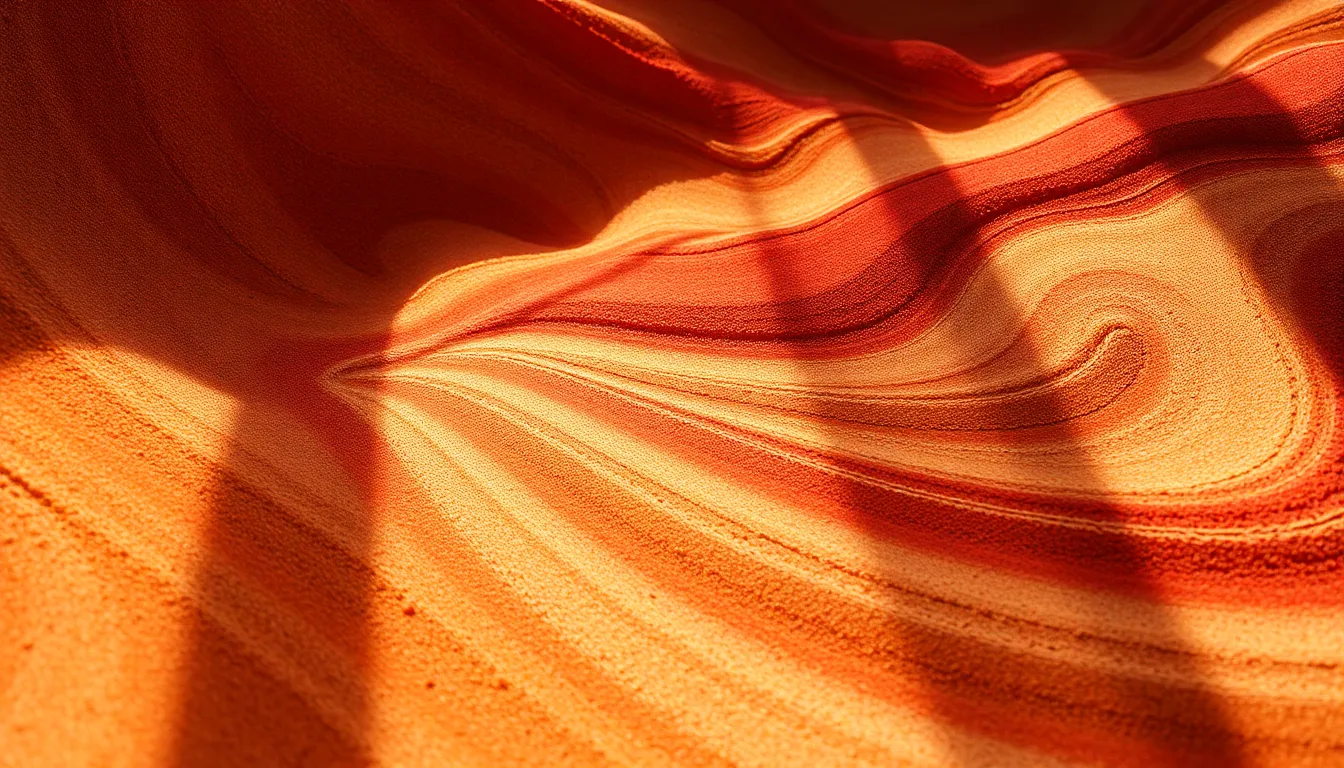 Swirling Layers of Colored Sand