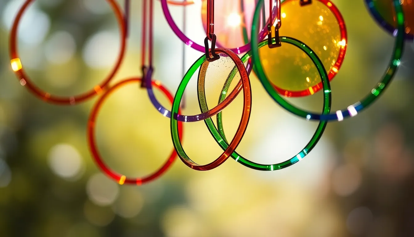 This striking image captures the dynamic movement of an urban landscape at twilight, showcasing vibrant loop patterns created by illuminated traffic trails. The reflections on the wet pavement amplify the neon colors, creating an electrifying atmosphere. With everything in focus, the viewer can appreciate the intricate details of the traffic and city lights. The composition skillfully uses leading lines, drawing the eye toward the convergence of light trails, inviting exploration of the bustling city energy.